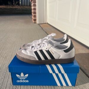 Adidas Samba White and Black Sneakers